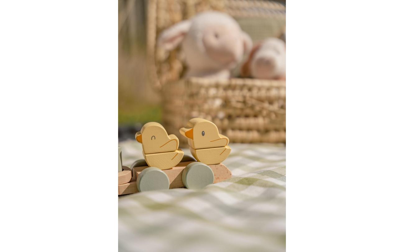 Little Dutch - Little Farm Blokkentrein Kip FSC