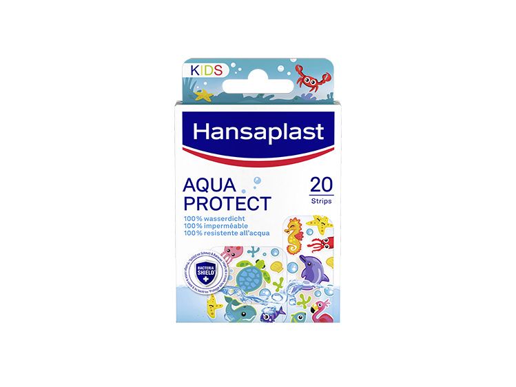 Hansaplast Aqua Protect Kids 20 Stück Pflaster mit Tiermotiven