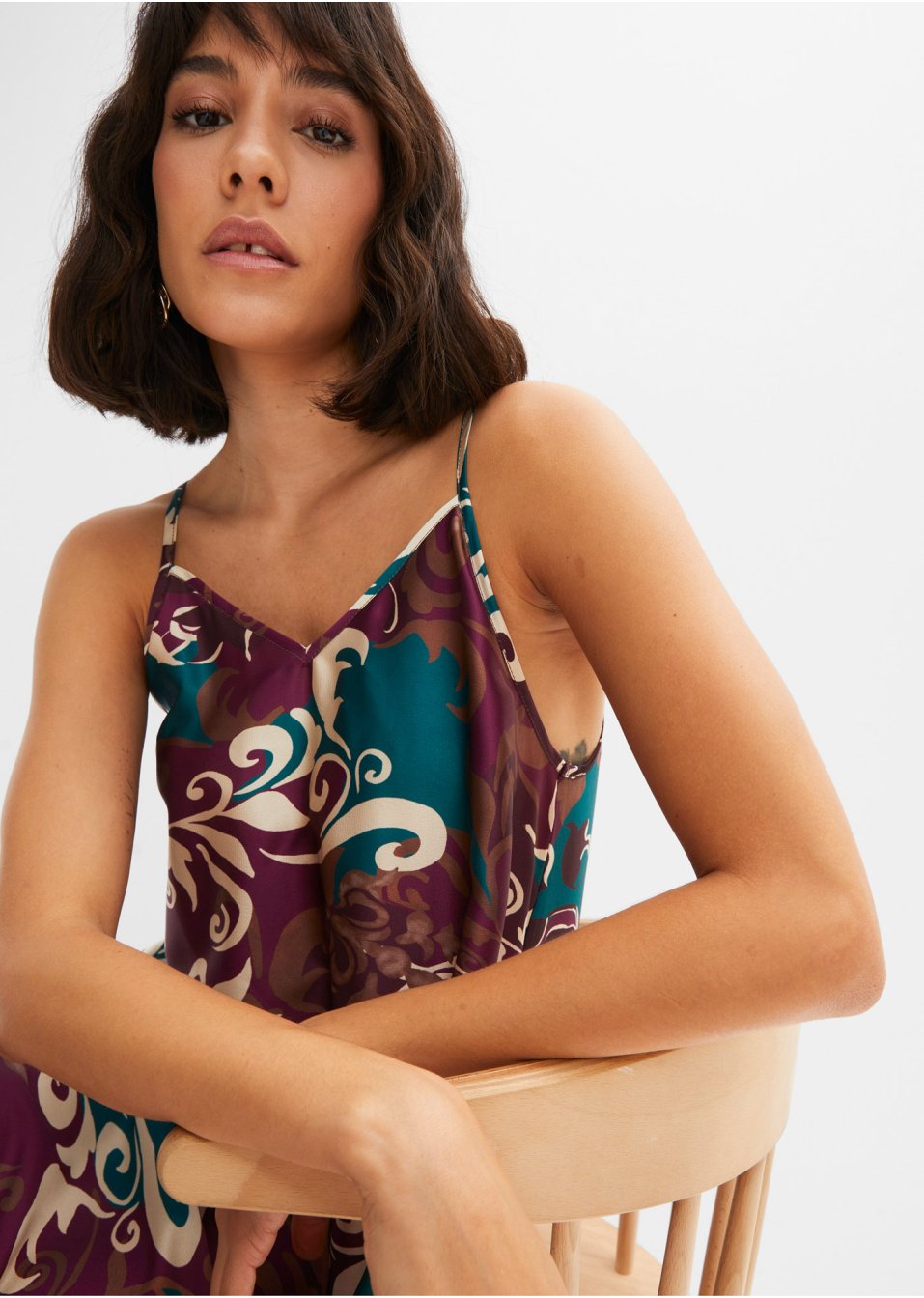 Robe midi imprimée