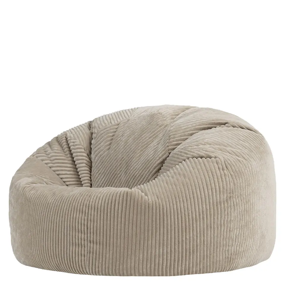 icon - Kingston XL Zitzak Fauteuil - Ribfluweel - Beige