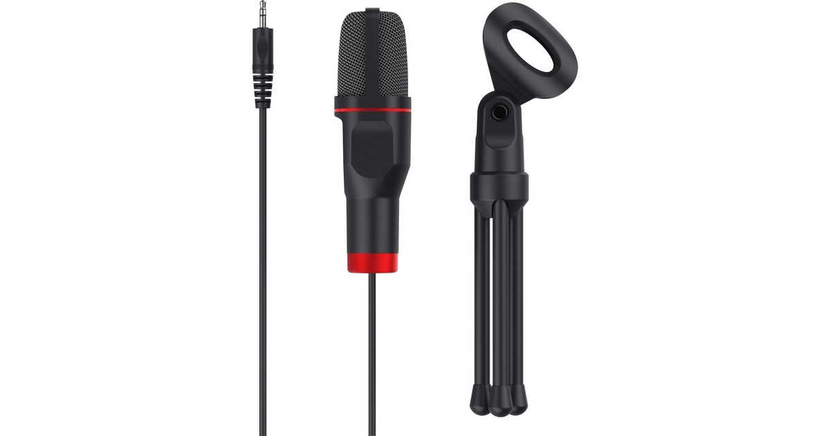 TrustGXT 212 Mico USB Microfoon  (Zwart/rood)