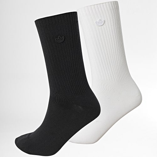 Lot De 2 Paires De Chaussettes IC8699 Noir Blanc