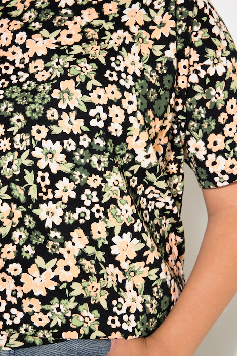 T-Shirt, oversized, Millefleur Print