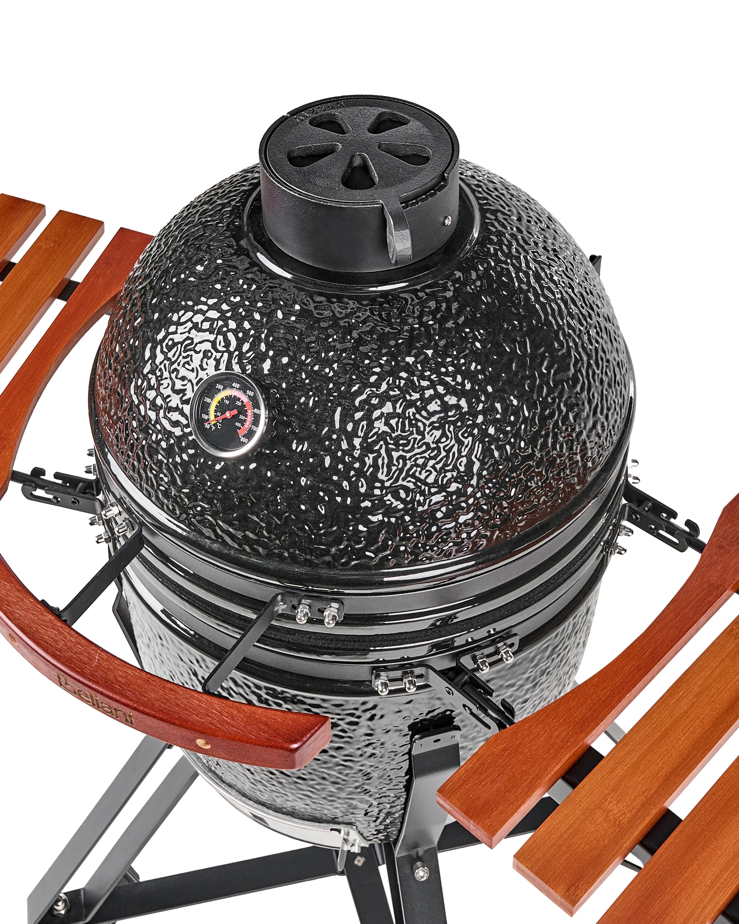 Houtskoolgrill voor buiten KAMADO Keramiek Zwart