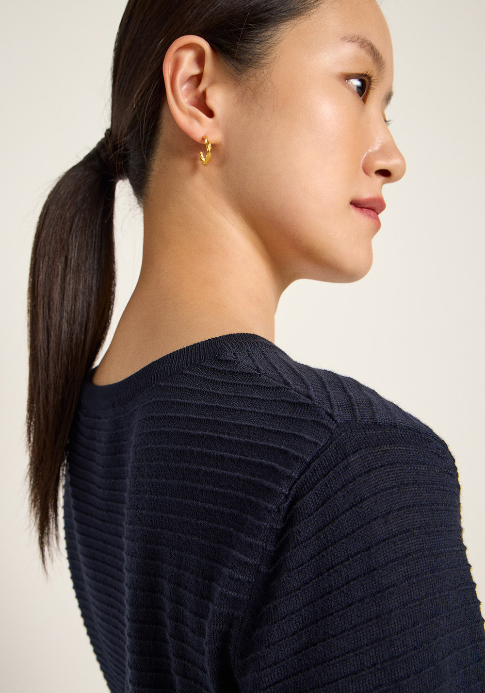 Lanius Halbarmpullover Midnight