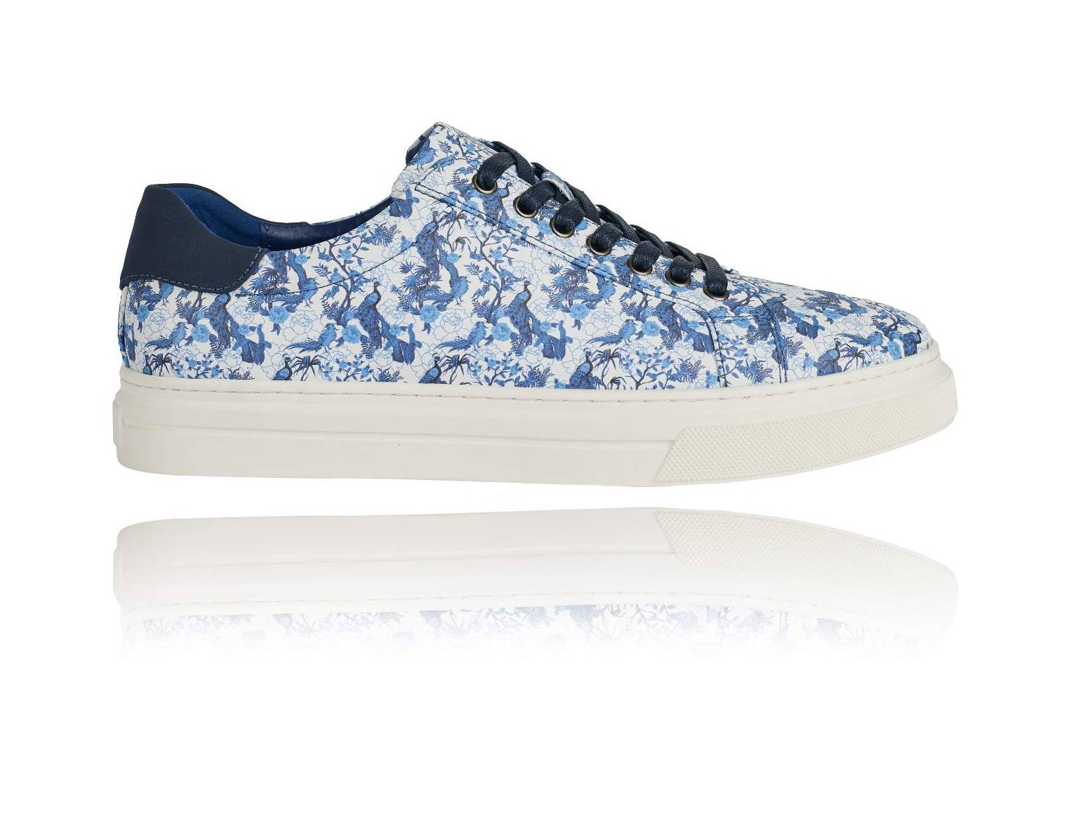 Azure Bird Garden Sneakers