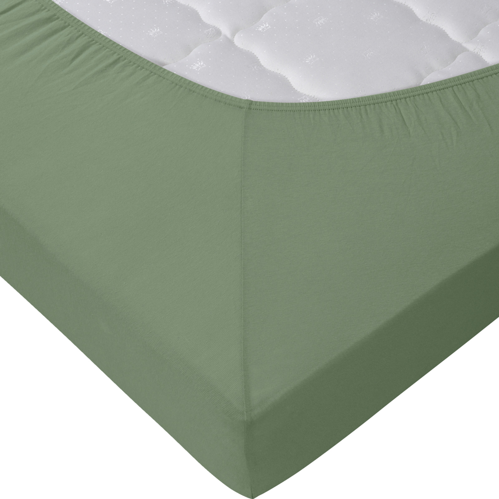 Living Edition Jersey-Fixleintuch für Boxspringbett 180x200, salbei