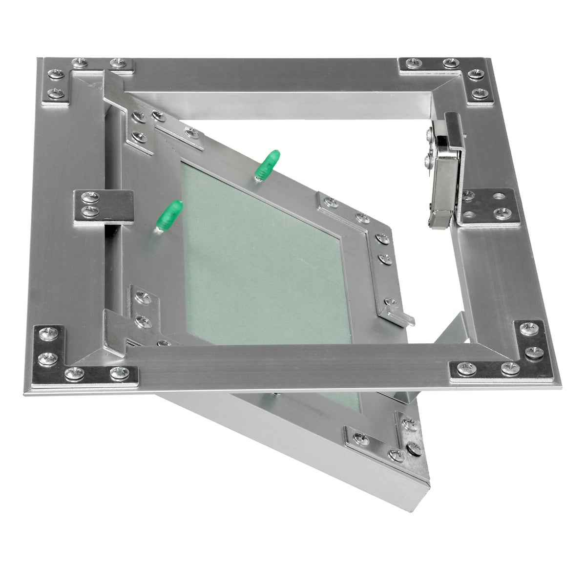 ECD Duitsland Toegangspaneel/Toegangsdeur met gipsplaatinzetstuk 150x200mm, 12,5mm gipsplaat, Aluminium frame, Toegangsdeur/Onderhoudsluik/Reinigingsluik/Onderhoudsopening, Geschikt voor vochtige ruimtes, Gipsplaatconstructie