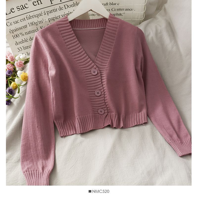 Lemongrass - Cropped Cardigan