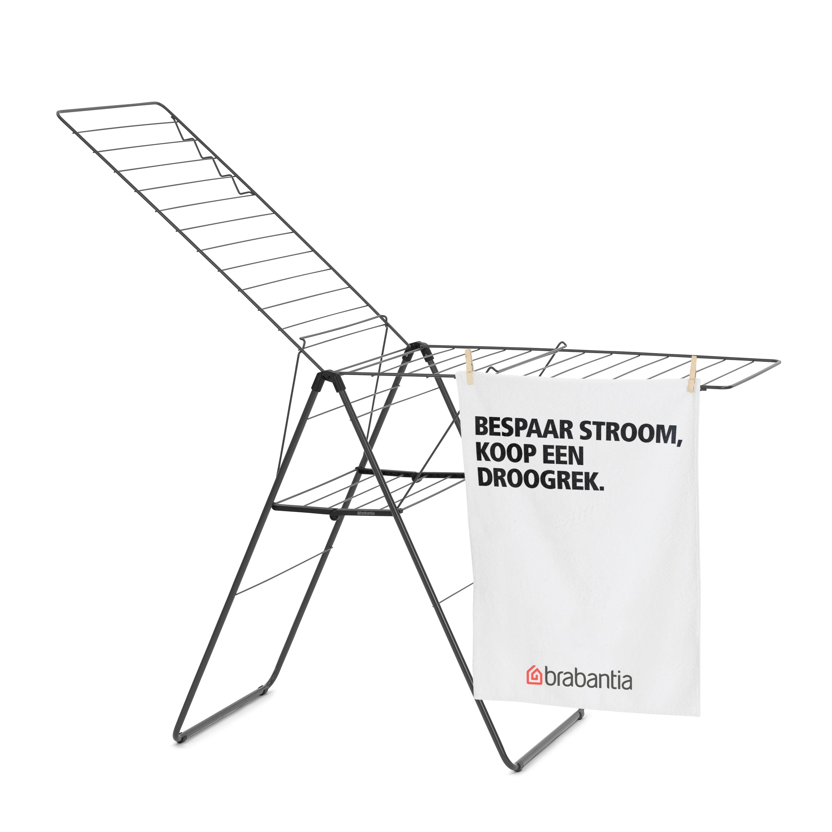 Brabantia HangOn Droogrek 25 Meter - Matt Black