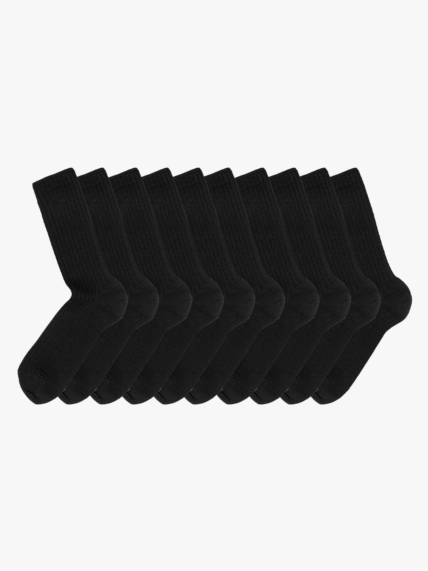 10-pakk Ull Rib Sokk Comfort Top