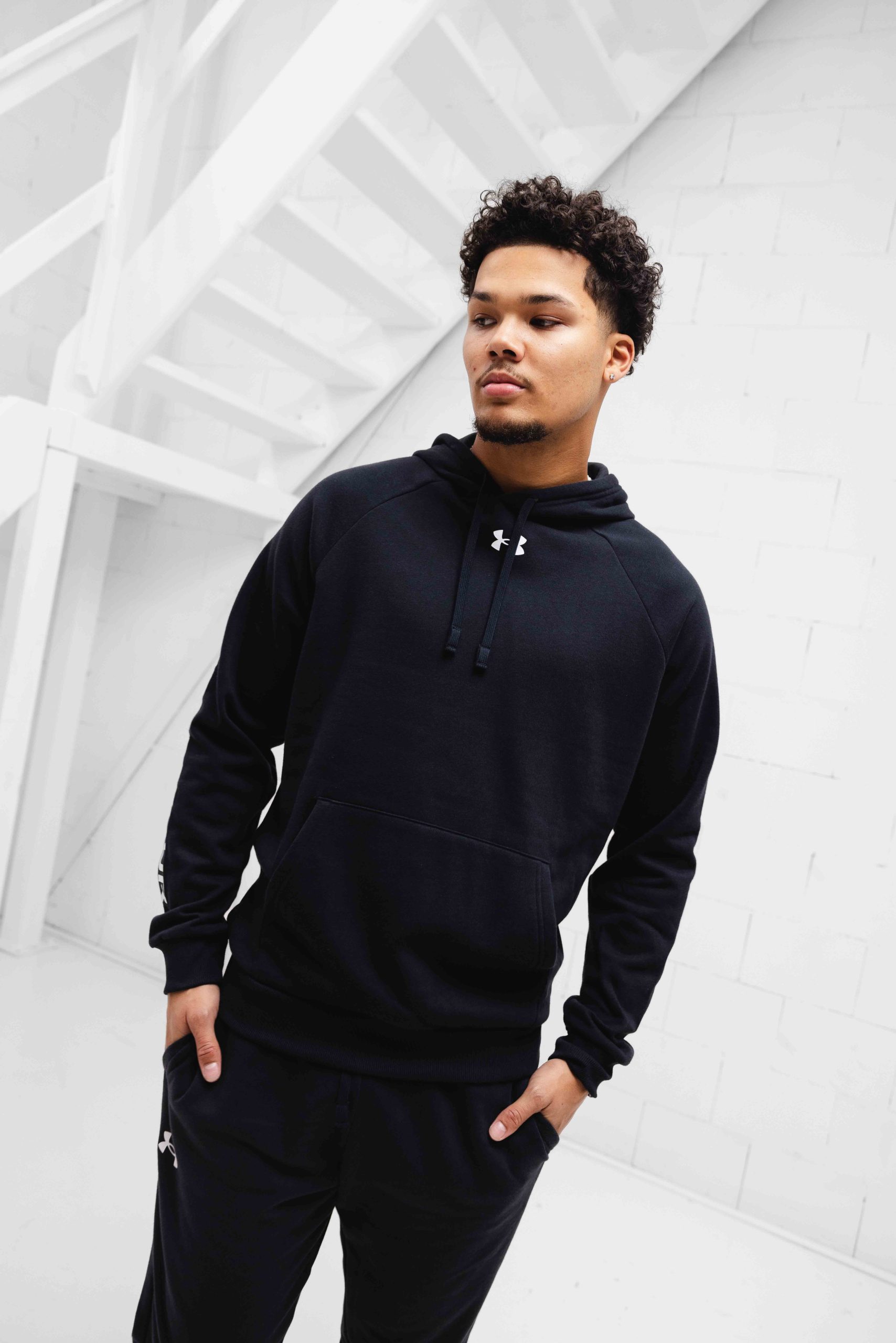 Under Armour Rival Fleece Trainingspak Heren Zwart