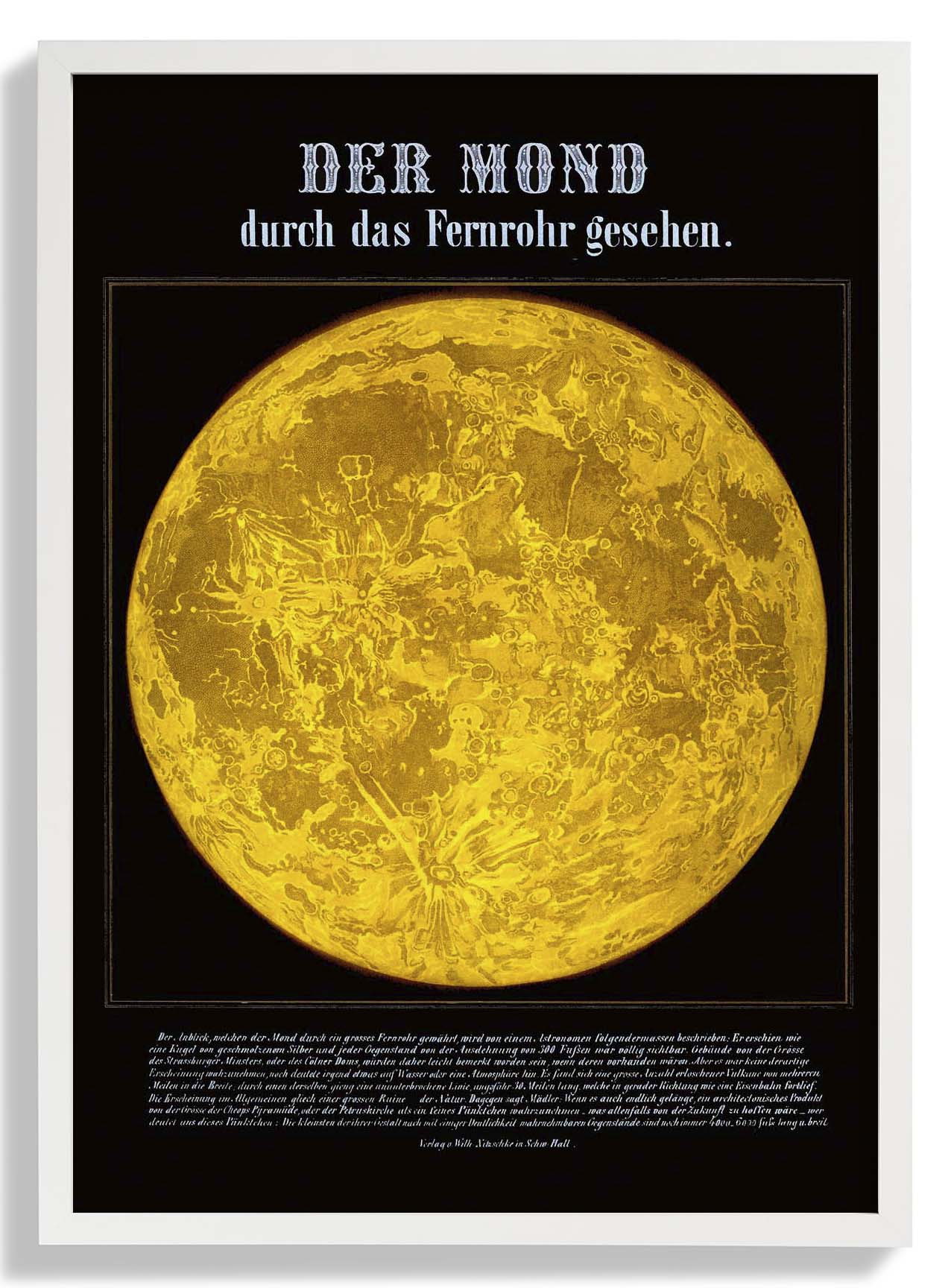 Mond durch das Teleskop