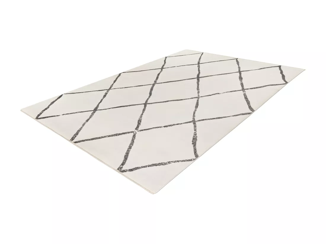 Tapis 230x160cm, design A105R coloris Ivoire - Confort et élégance pour votre intérieur