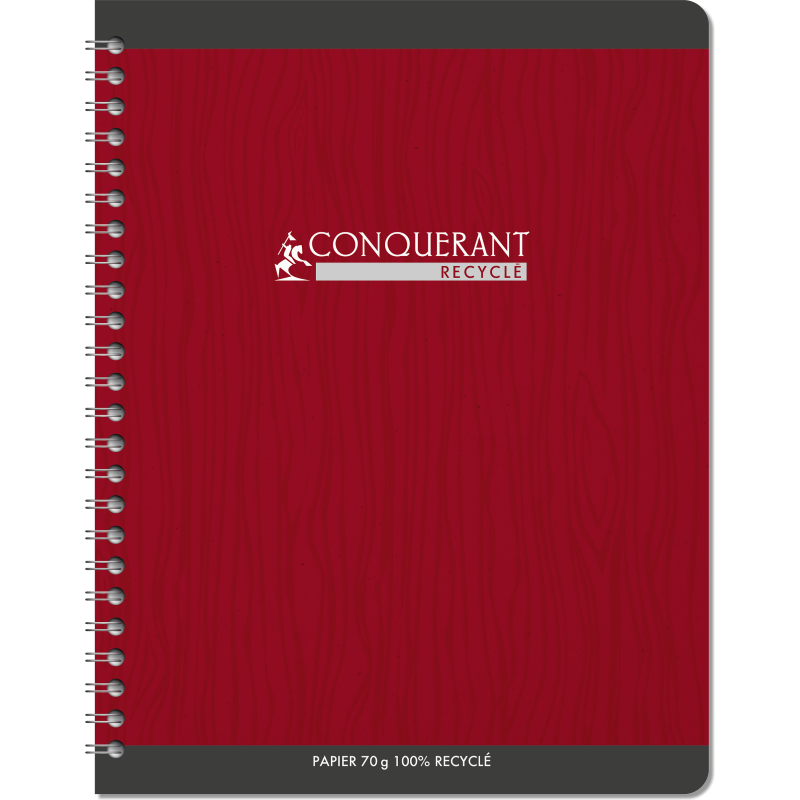 Cahier Conquerant 7 Integrale 170X220 180P 70G Q5/5 Recycle Assorti
