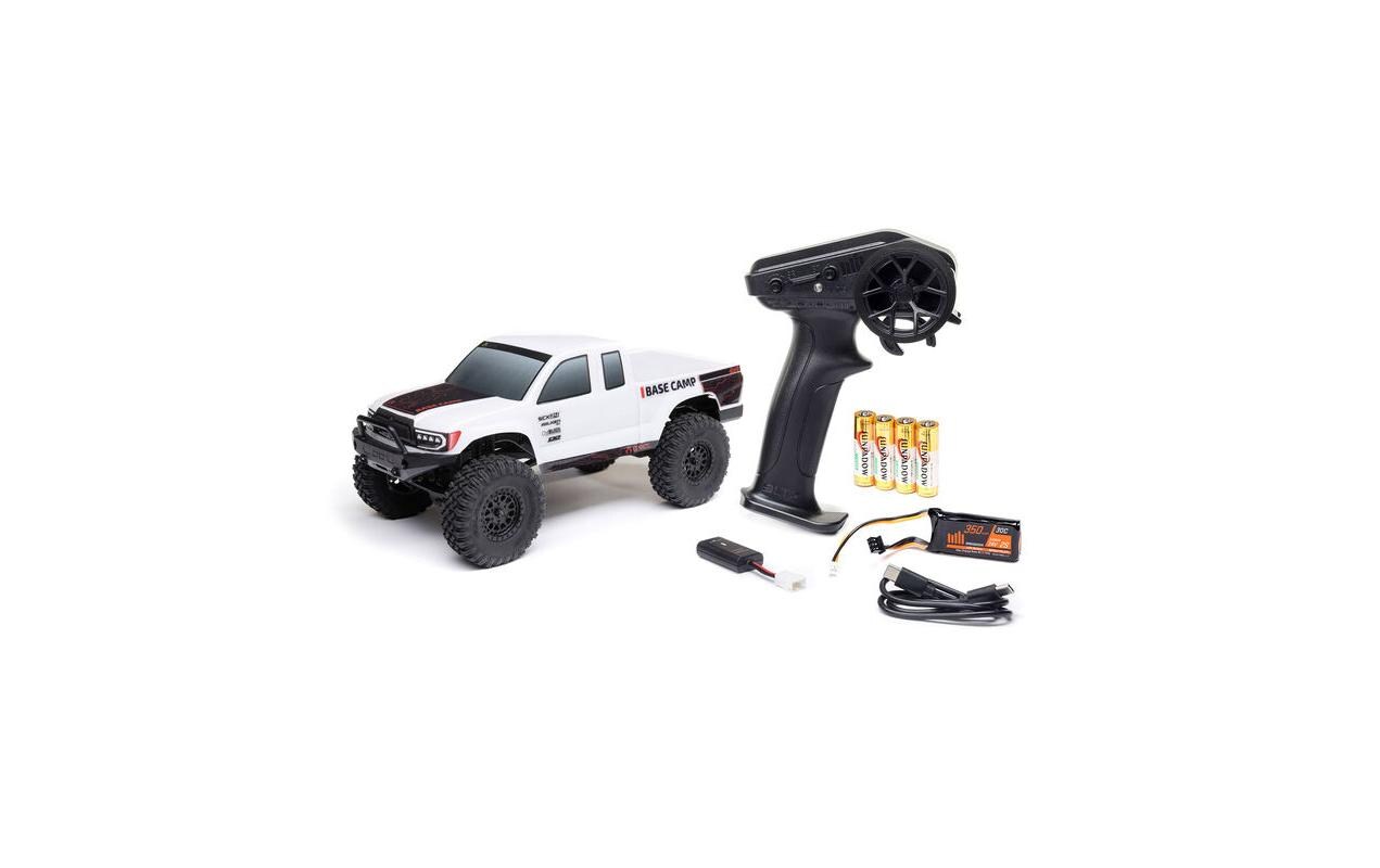 Rock Crawler SCX24 Base Camp 4WD, Weiss RTR 1:24<br>Rock Crawler Brushed RTR mit Akku & Ladegerät
