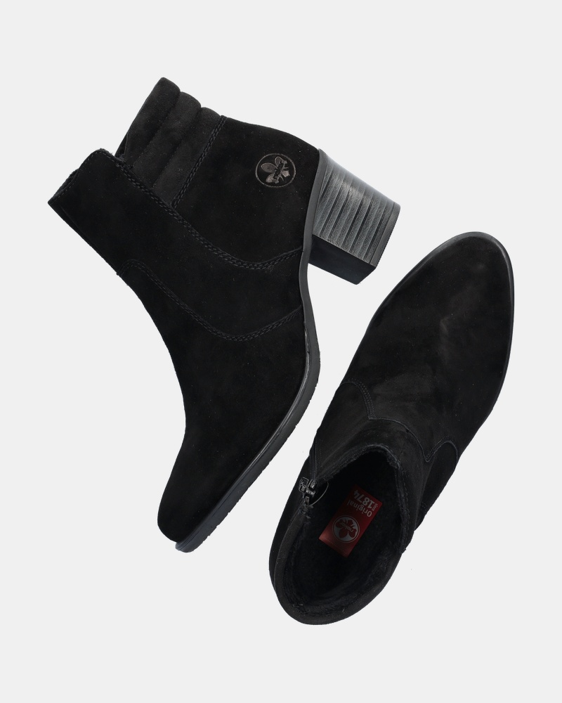 Rieker Rits- & gesloten boots  - zwart