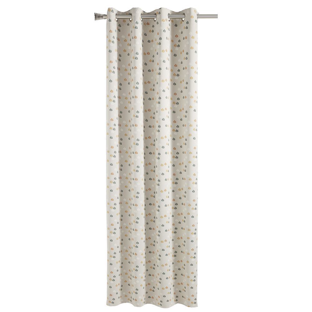 Rideau occultant à oeillets beige phosphorescent 135x240cm