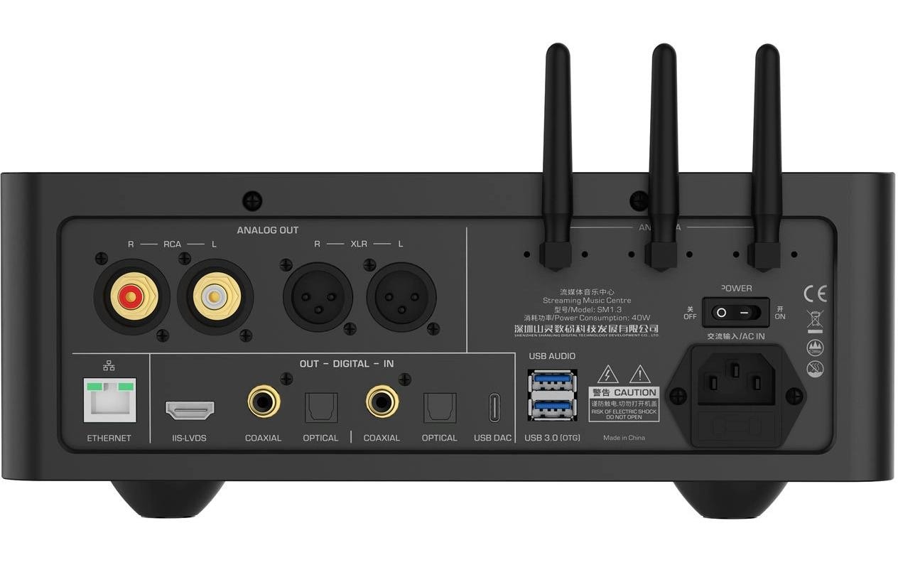 SM1.3 HiFi-Streamer Schwarz<br>High-Fidelity-Audio-Streamer