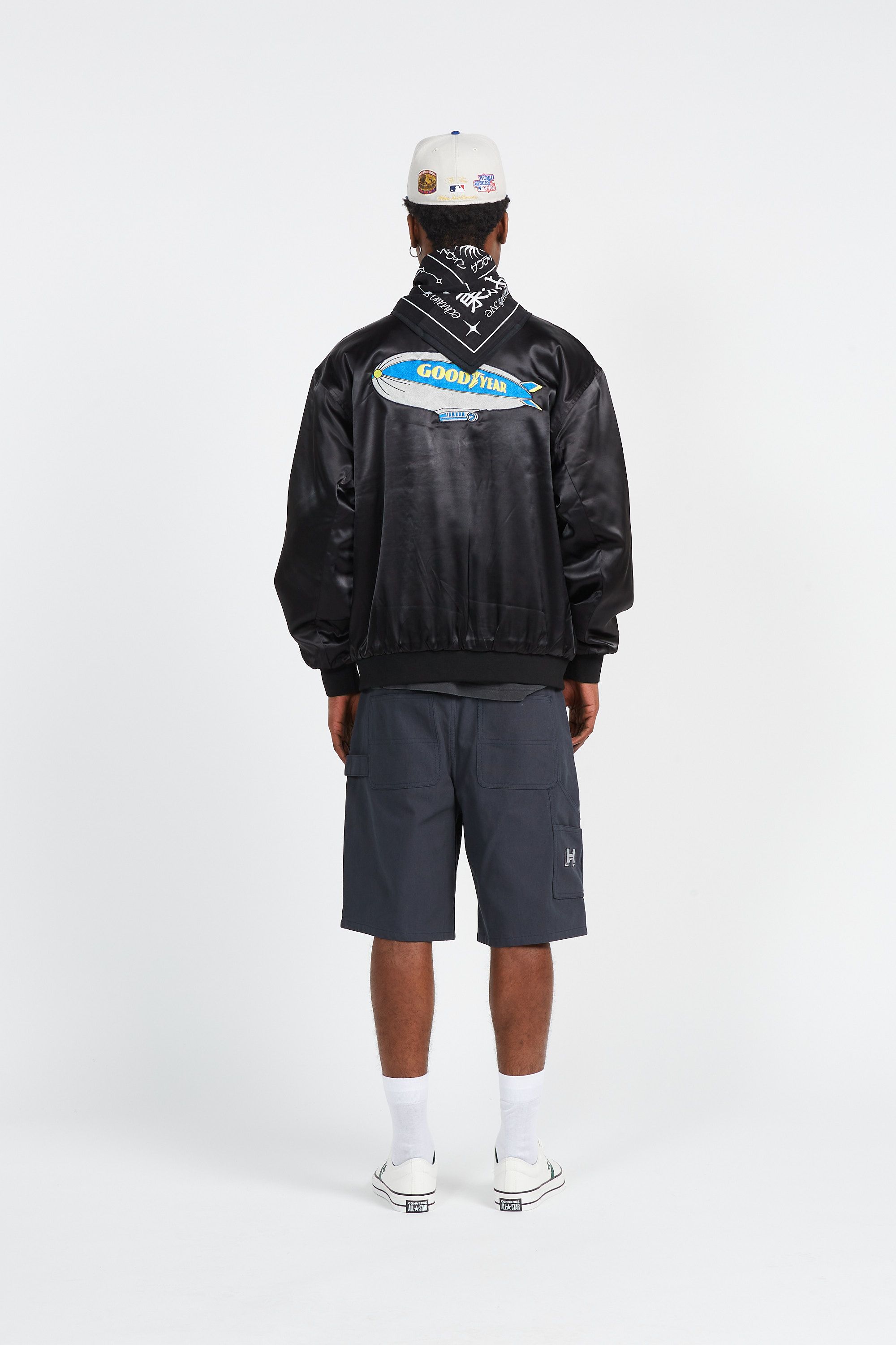 HUF bomber TOURING SATIN Noir