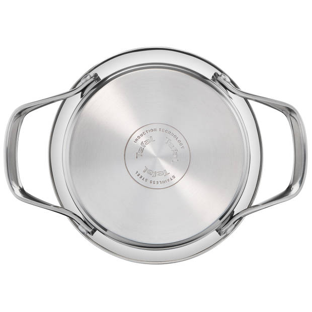 Tefal Virtuoso kookpannenset - 4 delig - RVS - met glazen deksel