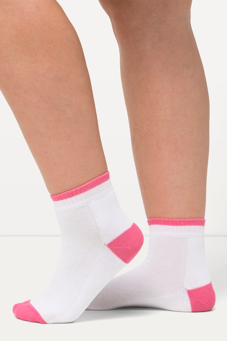 Kurzschaftsocken, 2er-Pack, Farbakzente