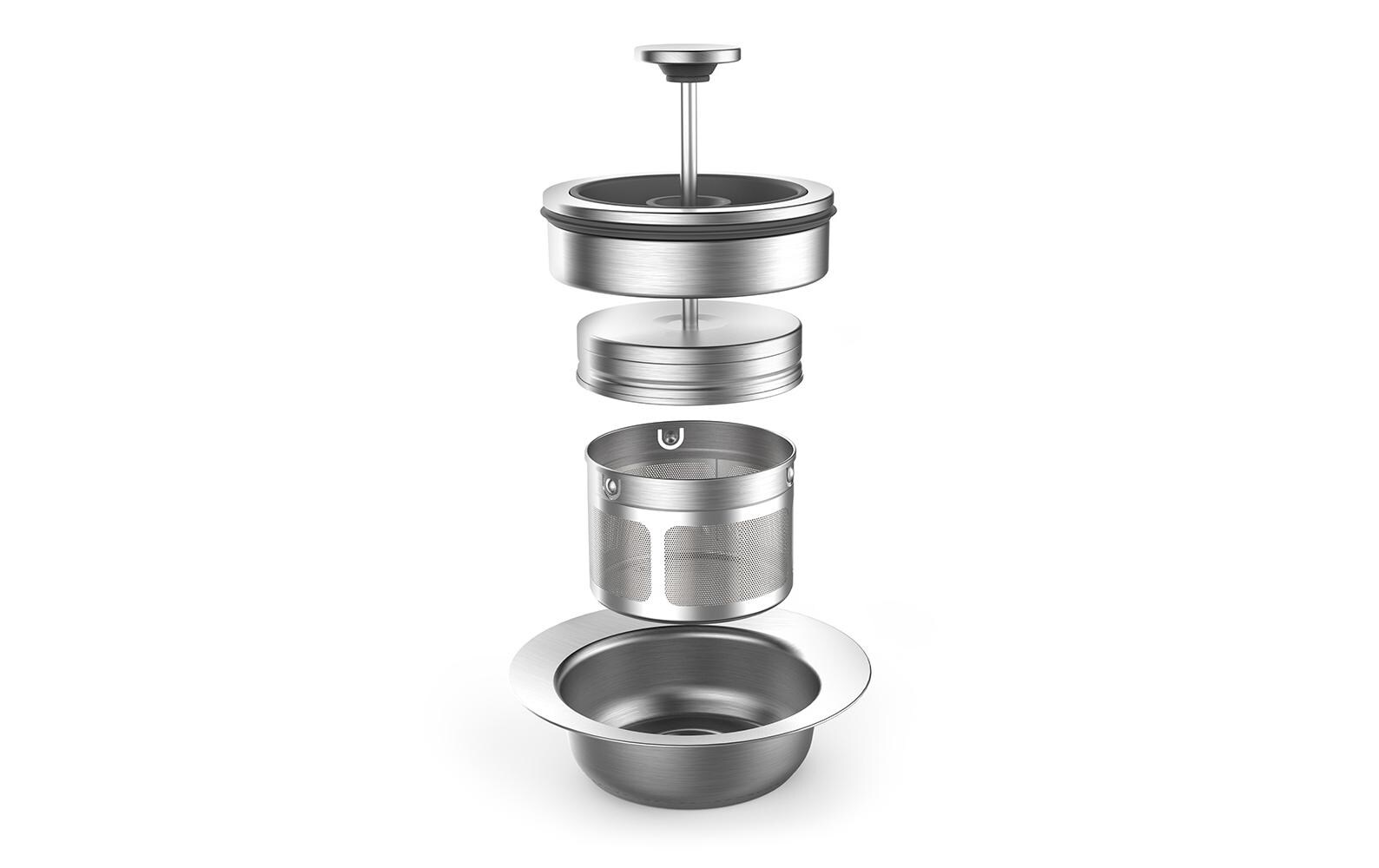 Tee- und Wasserkocher Advanced Plus Silber<br>Vollautomatischer Tee- und Wasserkocher