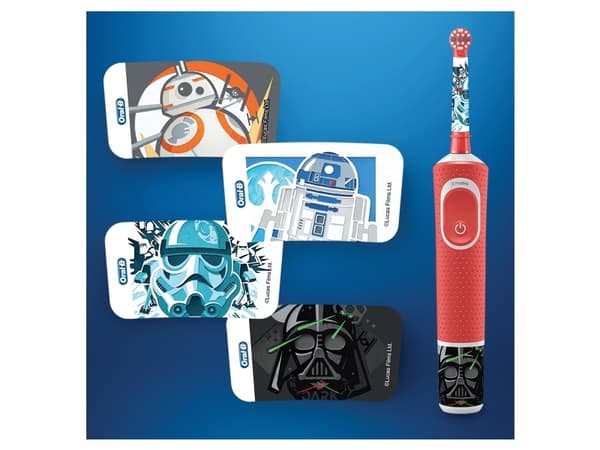 Oral-B Vitality D100.413 Kids Lightyear D100.413.2K Elektrisk børnetandbørste Roterende/oscilierende Hvid, Violet