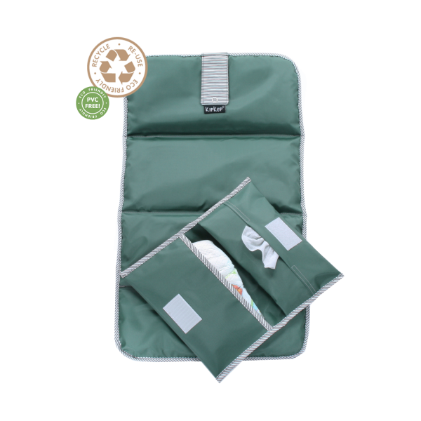 KipKep Napper Verschoonmatje   Luieretui Calming Green
