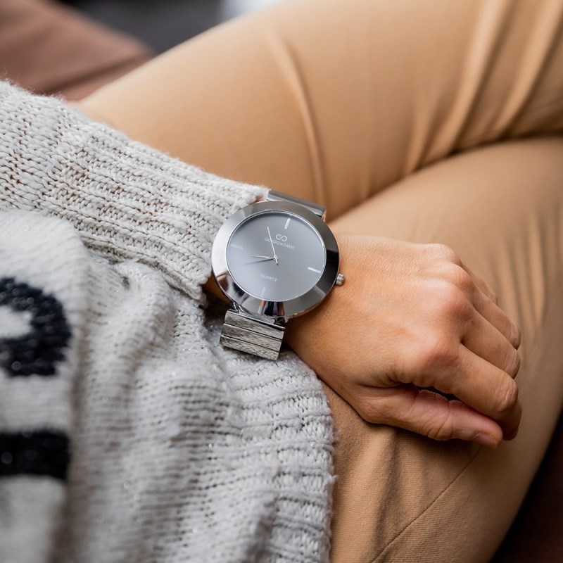 Coffret montre Femme GIORGIO bracelet Acier Argenté