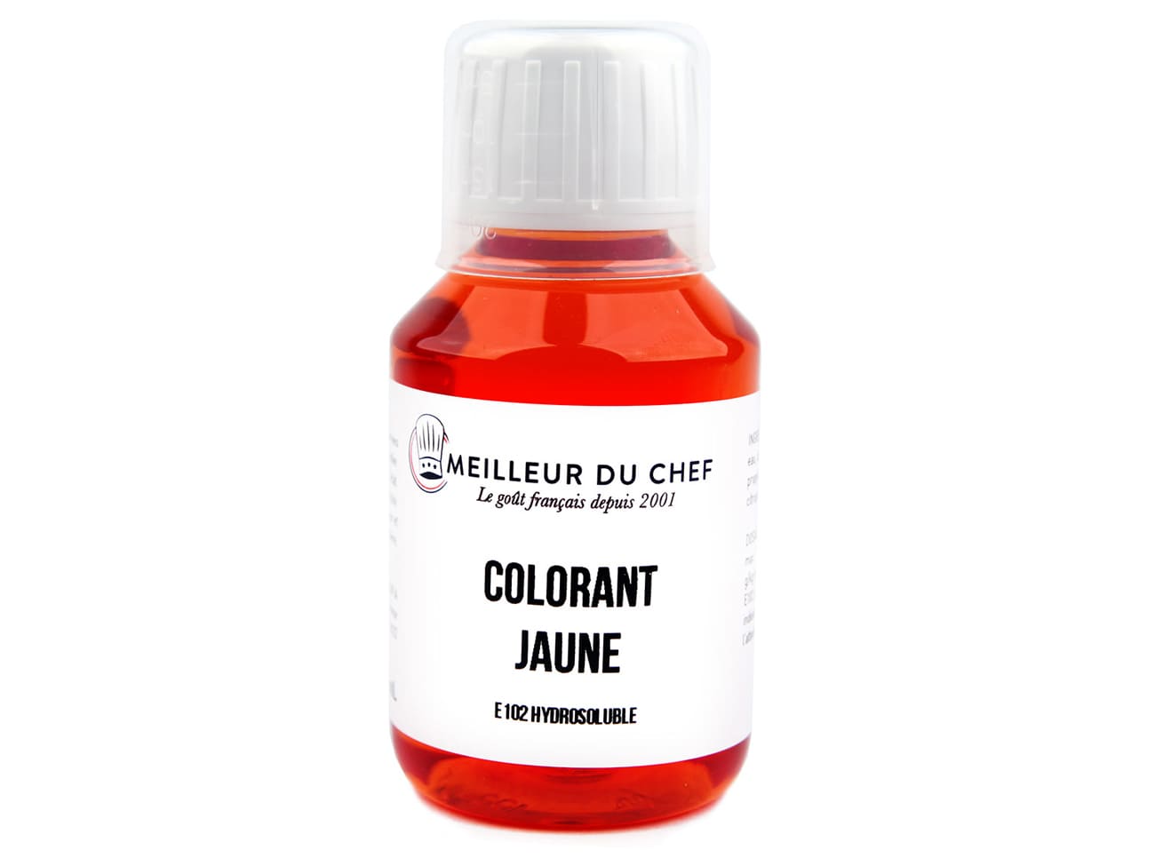 Colorant alimentaire liquide - jaune citron E102 - 115 ml - Meilleur du Chef