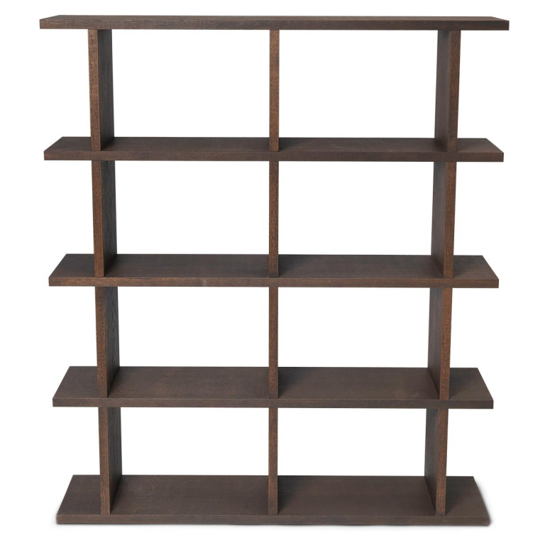 Ferm Living Kona 2x4 boekenkast Dark Stained