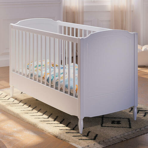 Lit bébé évolutif 60x120 LAFAYETTE Neige - THEO