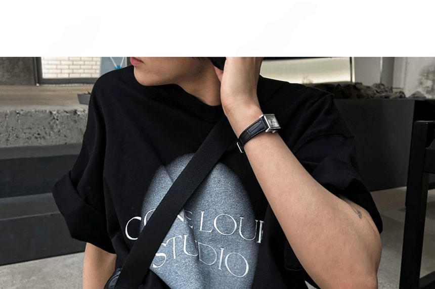 SeoulPop - T-shirt met korte mouwen en losse pasvorm