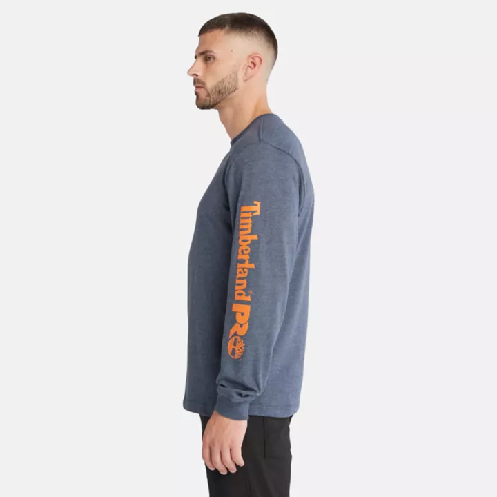 T-shirt à logo Timberland PRO Core à manches longues pour homme en violet