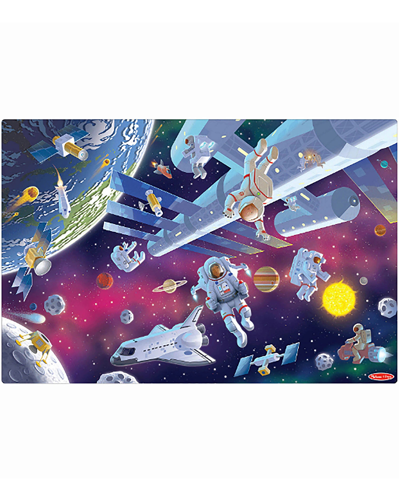 Bodenpuzzle GITD - WELTRAUM 48-teilig