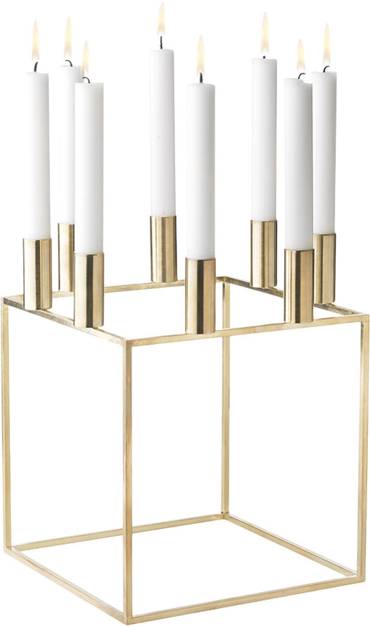 Audo Copenhagen Kubus 8, Candle Holder, Gold Plated Messing