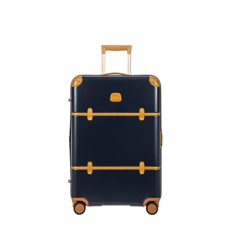 Valise rigide Bellagio 70.5 cm Bleu/Tabac