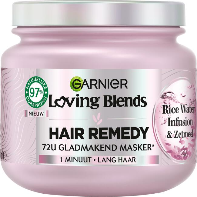 Garnier Loving Blends Rice Water Infusion Glans & Zacht haarmasker 340 ML