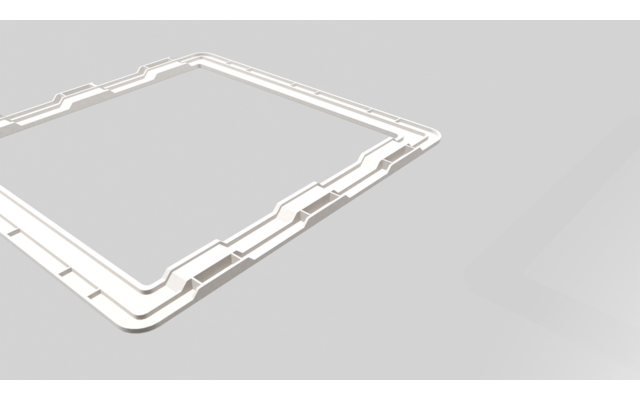 Airxcel Maxxfan Adapter Rahmen 40x40 cm  Für Fiat Ducato