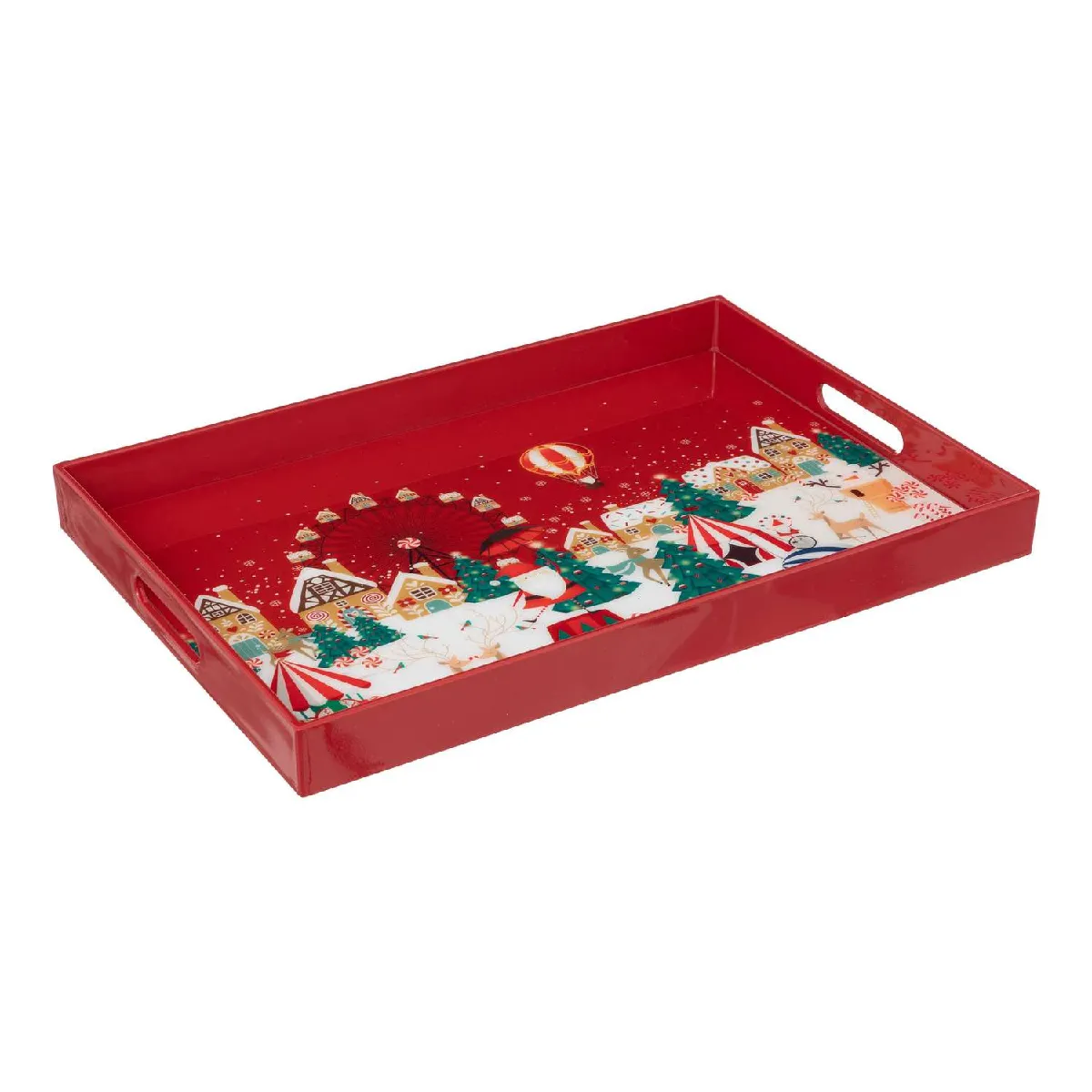 Atmosphera, Createur D'Interieur Plateau Présentation Rouge 45 cm