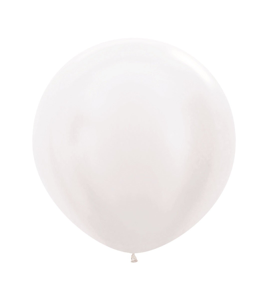 Witte Ballonnen Pearl Metallic 61cm 3st