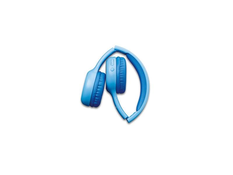 Lenco Wireless On-Ear-Kopfhörer HPB-110 Blau Faltbarer Kinderkopfhörer mit Bluetooth und Dezibel Beschränkung