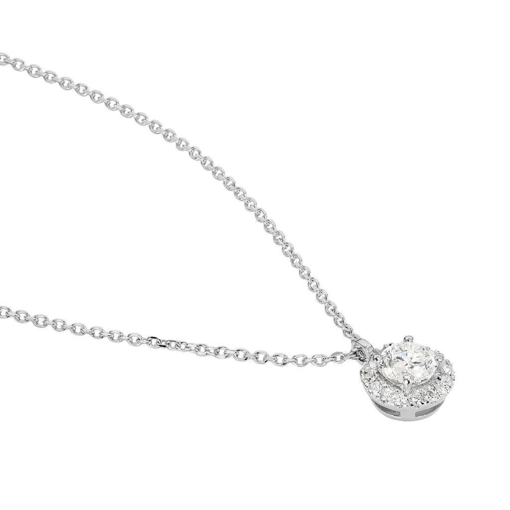 Collier Or Blanc Diamant