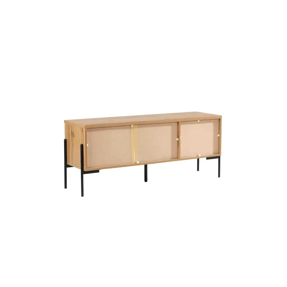 Charlie - Laag dressoir 3-deurs in eiken look