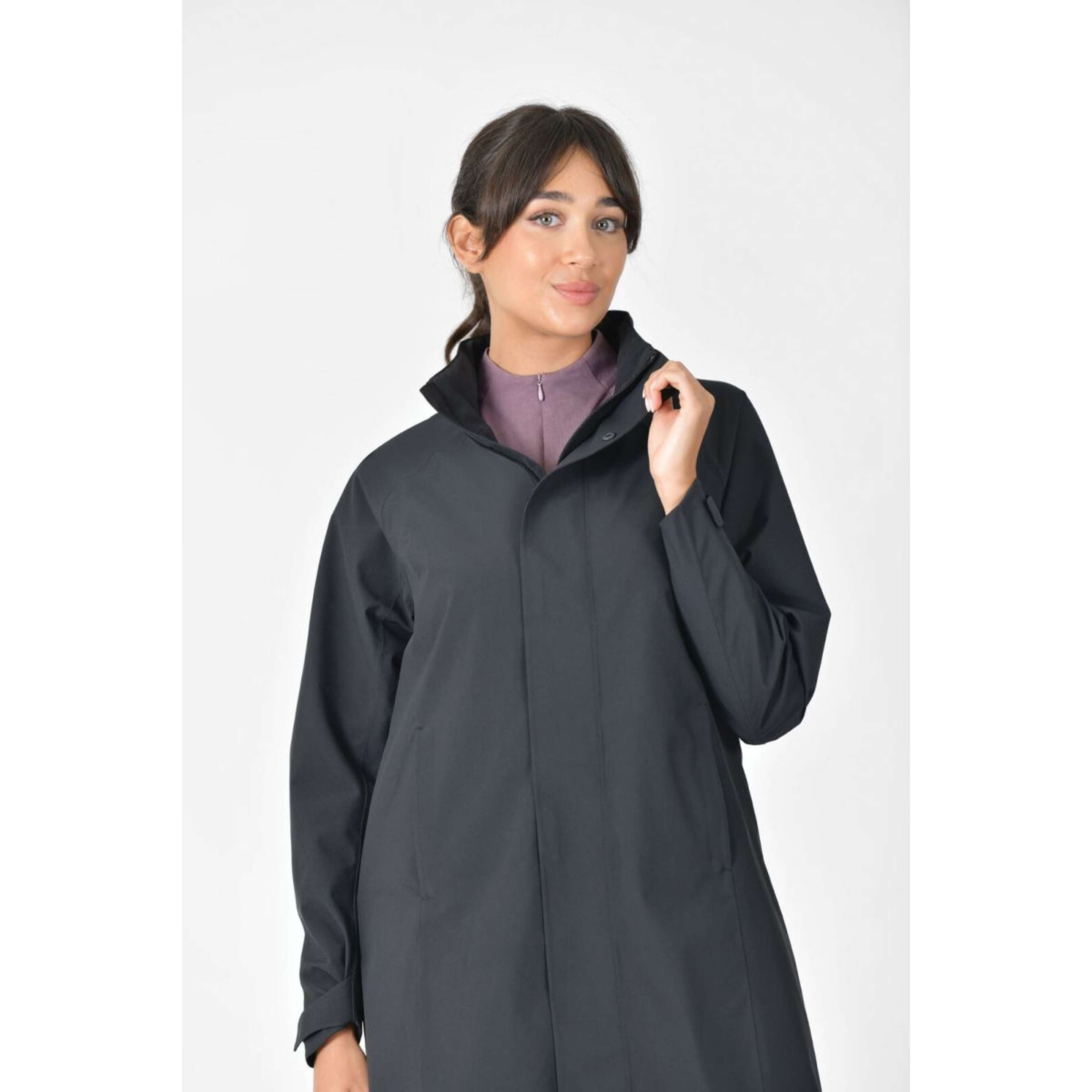 WeatherBeeta Lange Jas Windbreaker Longline Zwart