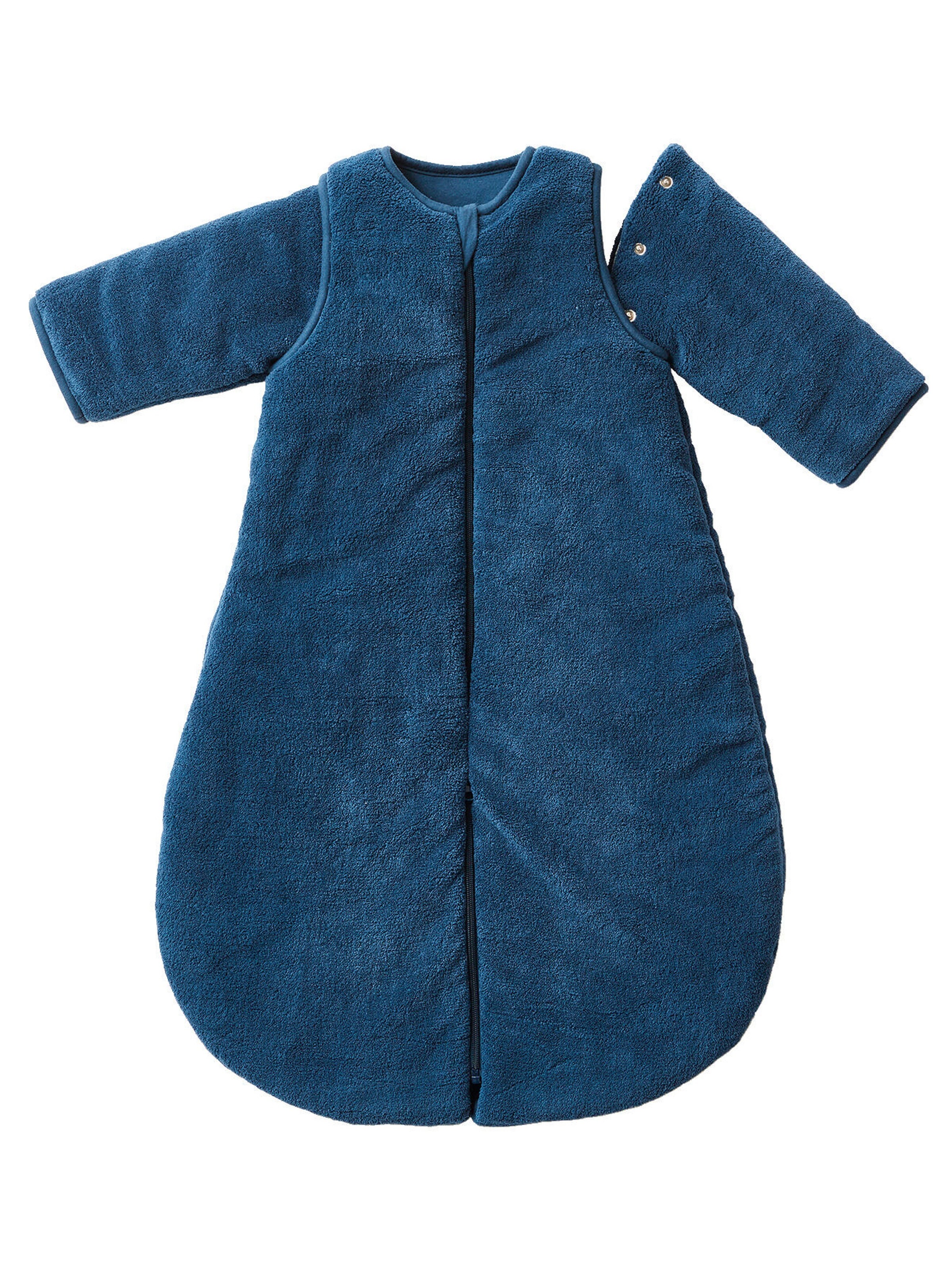 Vertbaudet 2-in-1 Baby Schlafsack und Overall aus Mikrofaser marine