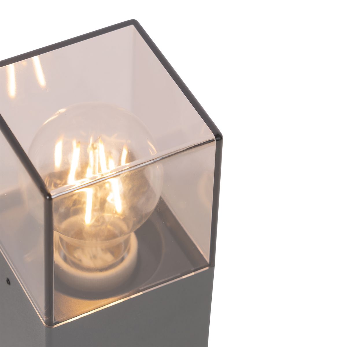Smart industriële staande buitenlamp antraciet 30 cm incl. Wifi P45 - Denmark