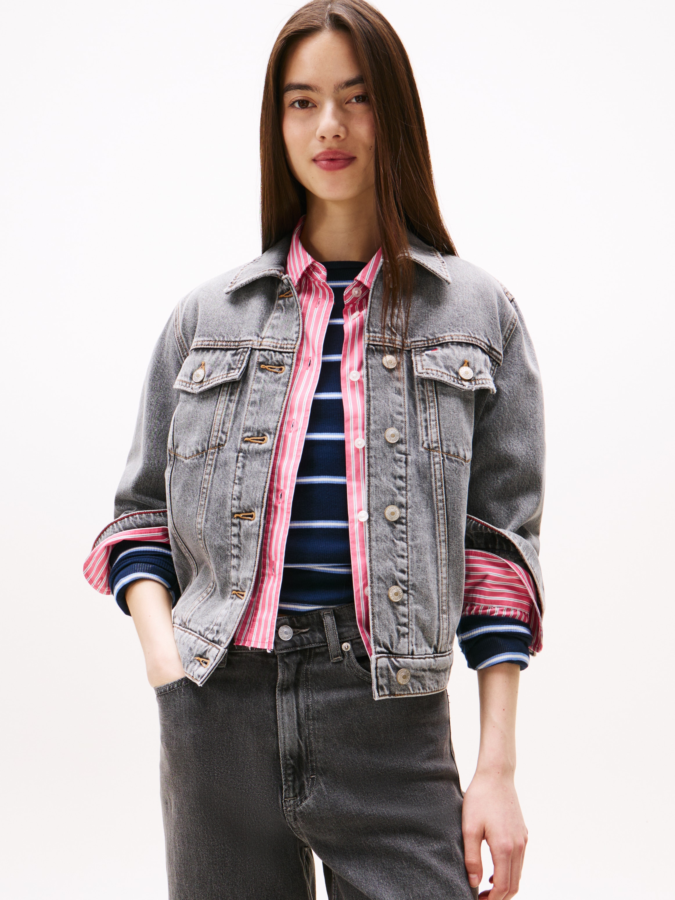 Tommy Jeans Jeansjacke »CLSSC TRCKR JCKT RWB EXT DI6078«