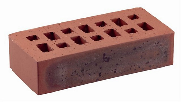 Brique perforée terre de rose 22 x 10,5 x 5,4 cm